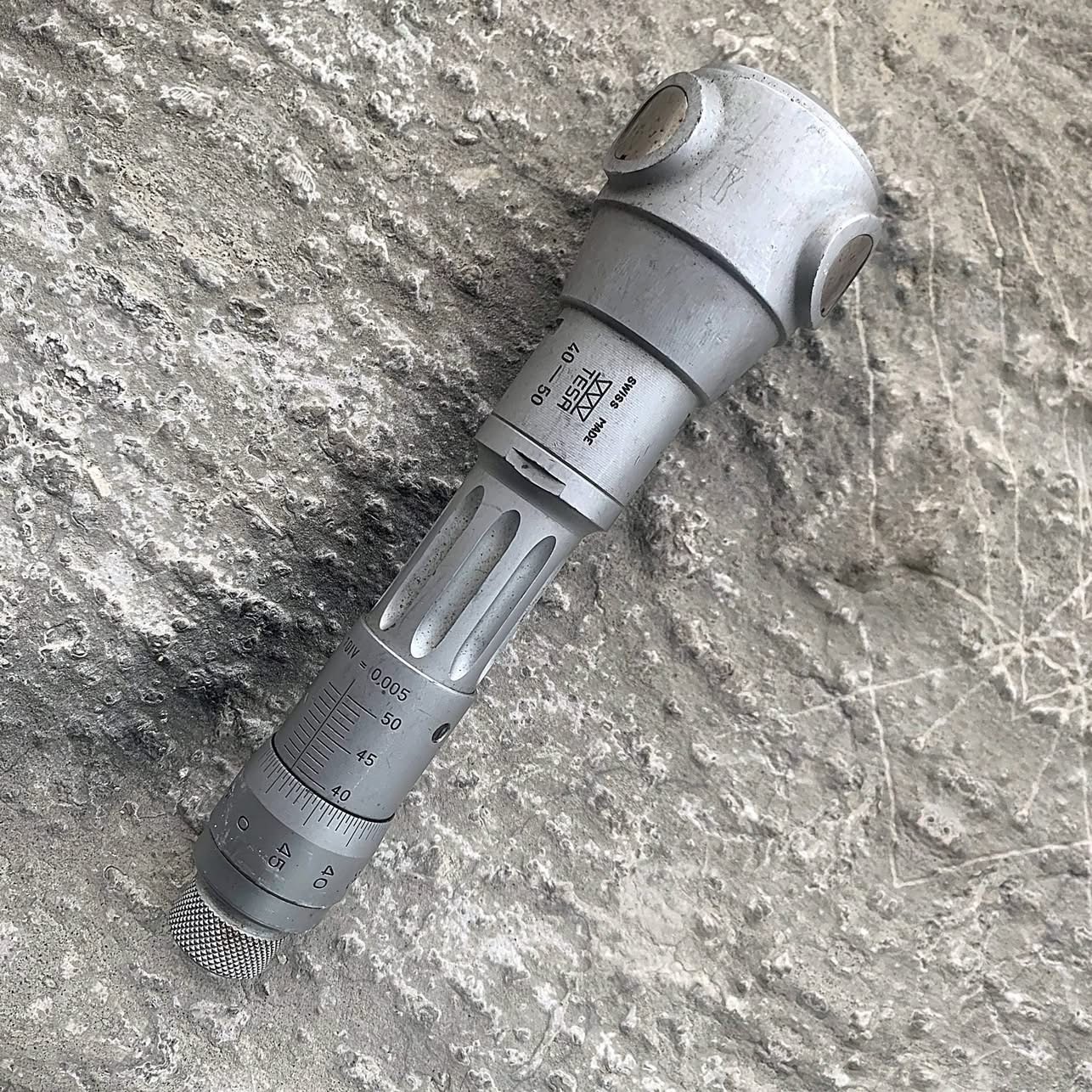 TESA Three-Point Internal Micrometer, 70–80 mm (Swiss