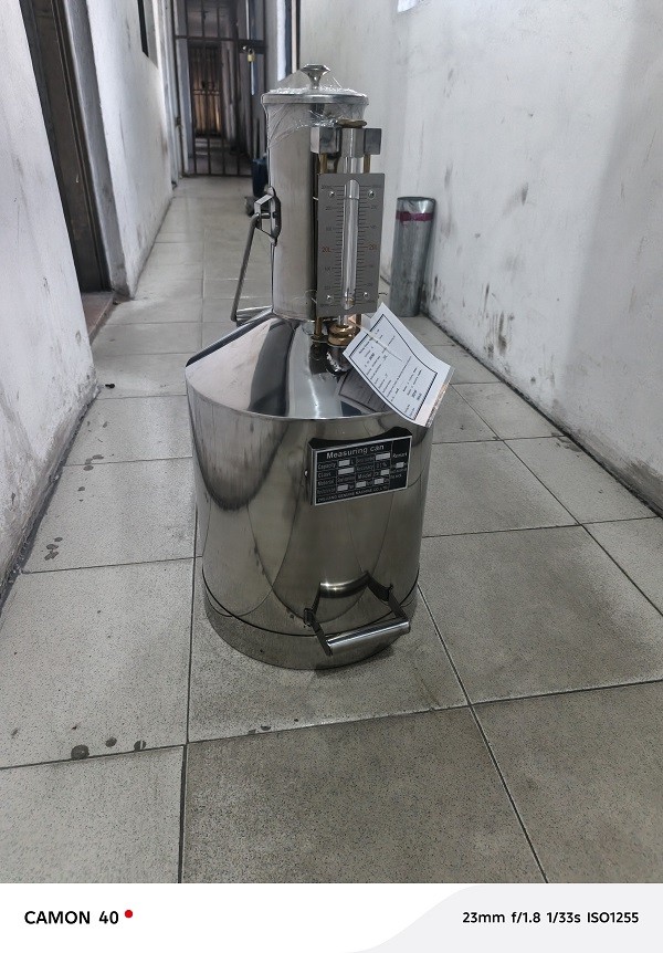 20 Liters Stainless Steel Measuring, Calibration Dispenser Can
