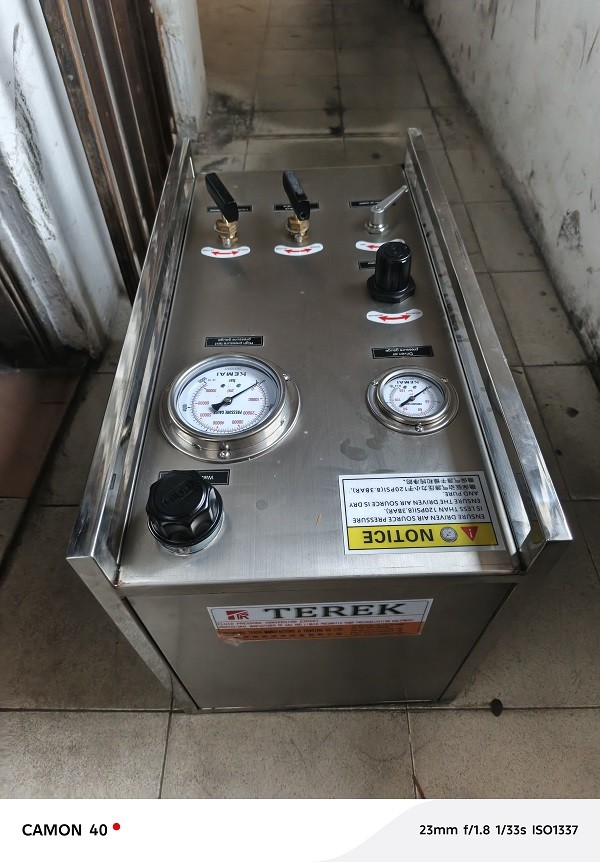 Pneumatic Liquid Booster Pump & Hydrostatic Pressure Test Equipment - Model: LU-LDD 255-2