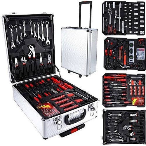 186-Piece Electrical / Mechanical Tool Trolley Set - Eurotek
