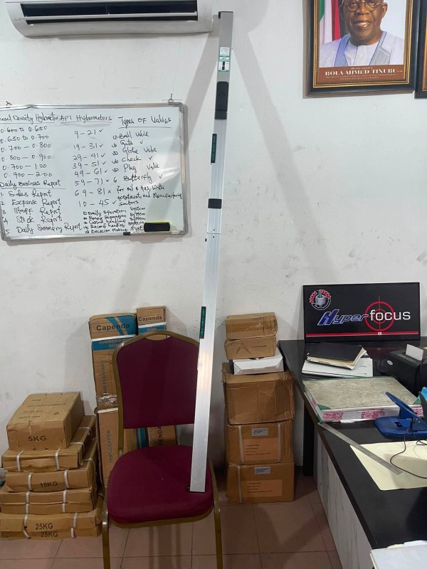 2M Folding Aluminum Wall Leveling Ruler