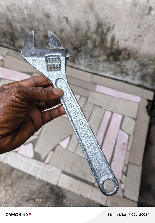 10" (250mm) Forged Steel Adjustable Spanner