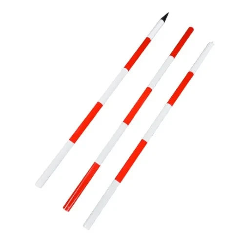 Range Pole For Surveying Marks - 3m X 3 Sections