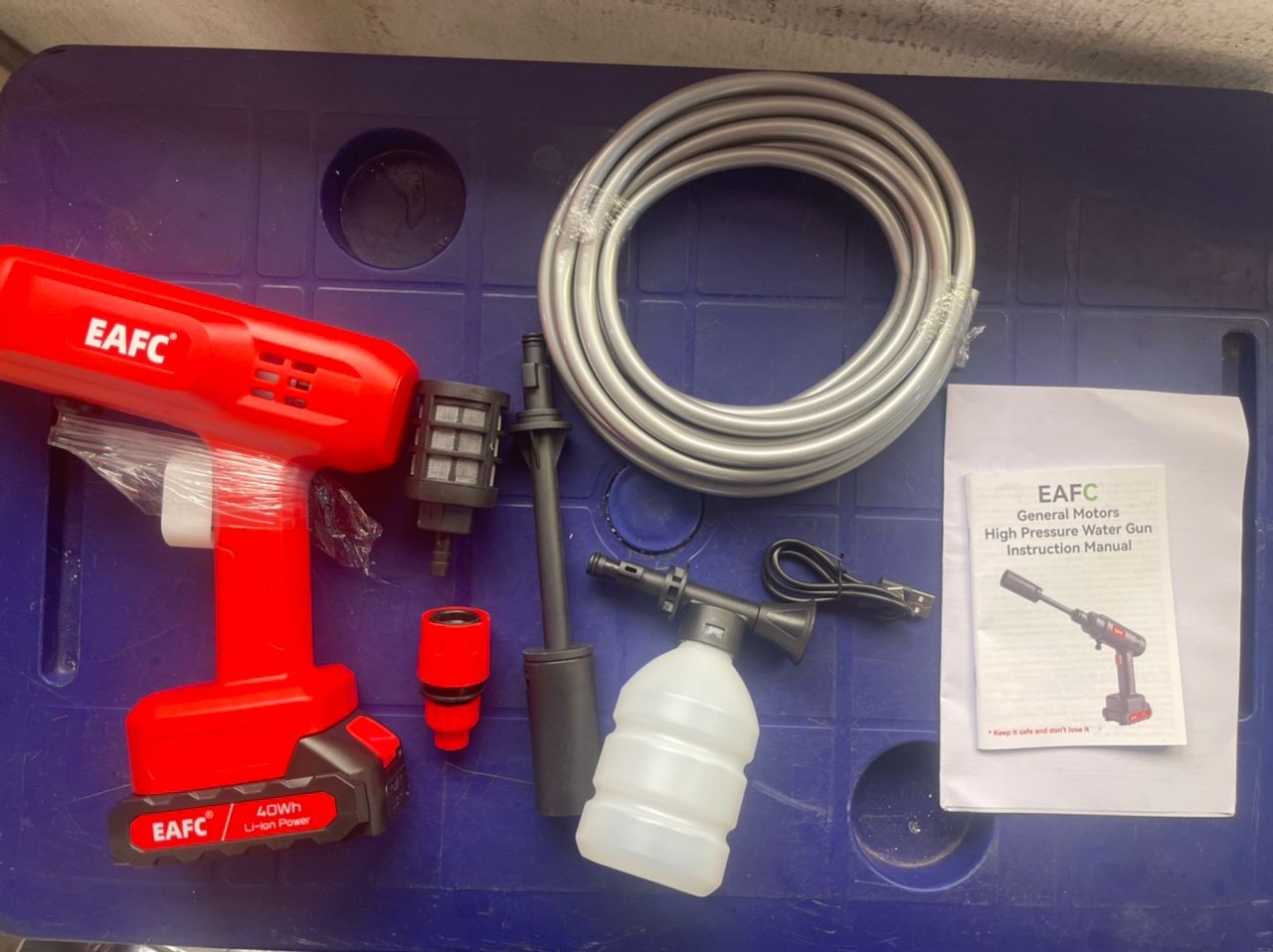 EAFC Cordless High Pressure Car Washing Gun